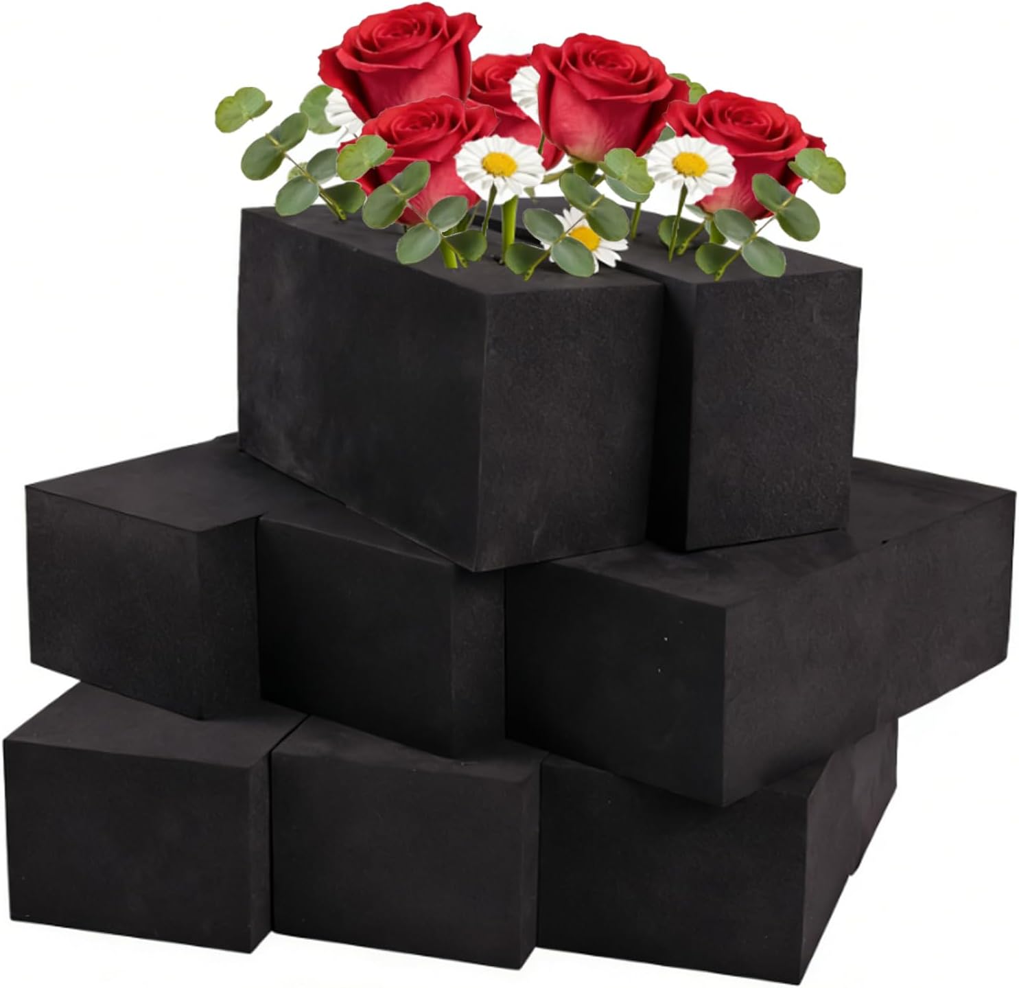 Reusable Floral Foam Blocks for Artificial Flower Arrangements, Weather Resistant, 16 Pieces, 9x3x3 Inch, for Outdoor Wedding Home Decor (16, 9 x 3 x 3'')