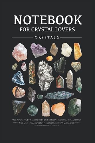 Cuaderno para los cristales de los amantes de los cristales Cuaderno 120 páginas, tamaño 15, 24 x 22, 86 cm (Spanish Edition)