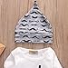 Newborn Boy Girl 3pcs Set Mustache Beard Long Sleeve Romper+Pants+Hat (0-3months, White)