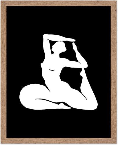 Miniatura 29 de Monem Art - Póster de yoga, impresión retro de yoga para el hogar, arte de meditación, arte espiritual, arte de silueta, arte de gato, arte bohemio