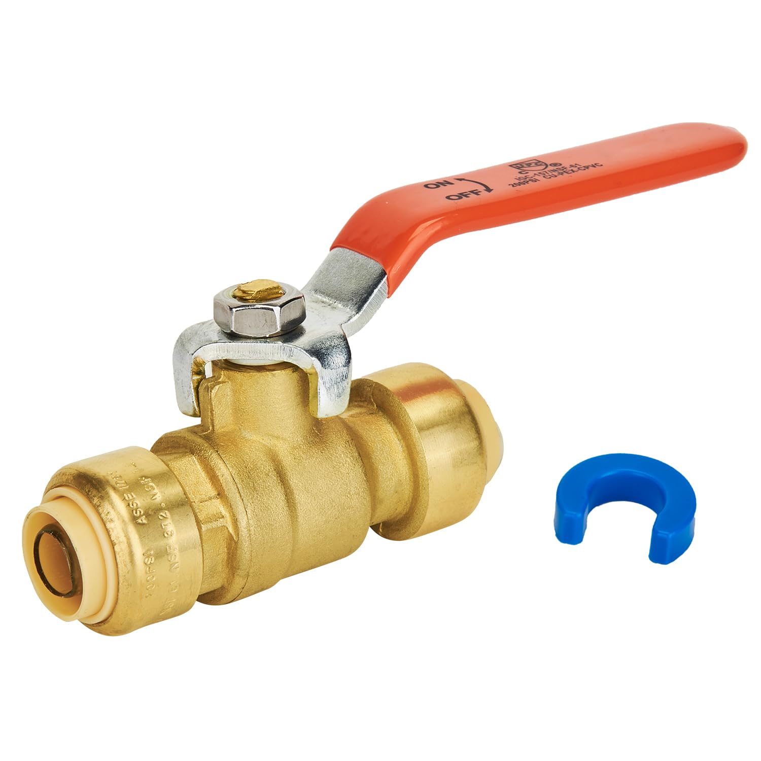 Snapklik.com : Shut Off Ball Valve 1/2 Inch, 1/2 Inch Ball Valve, Push ...