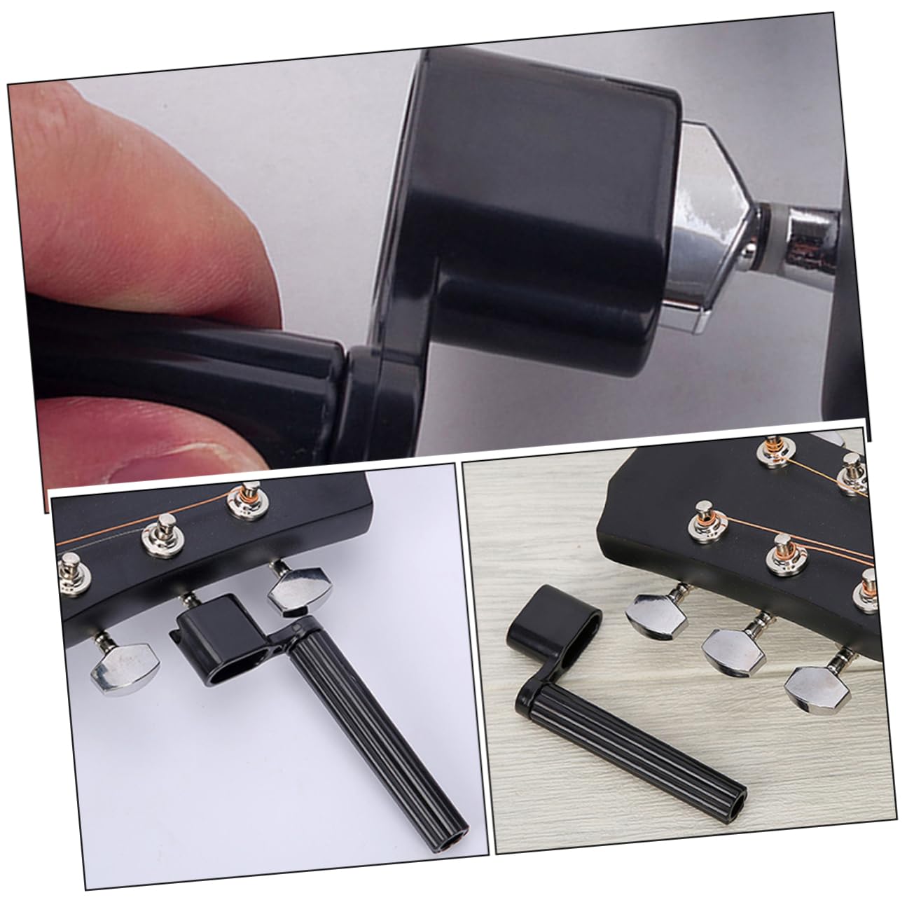 Sosoport 10pcs Guitar Peg Winder for Guitar Ukulele Wrench Tool for Guitar String Winding