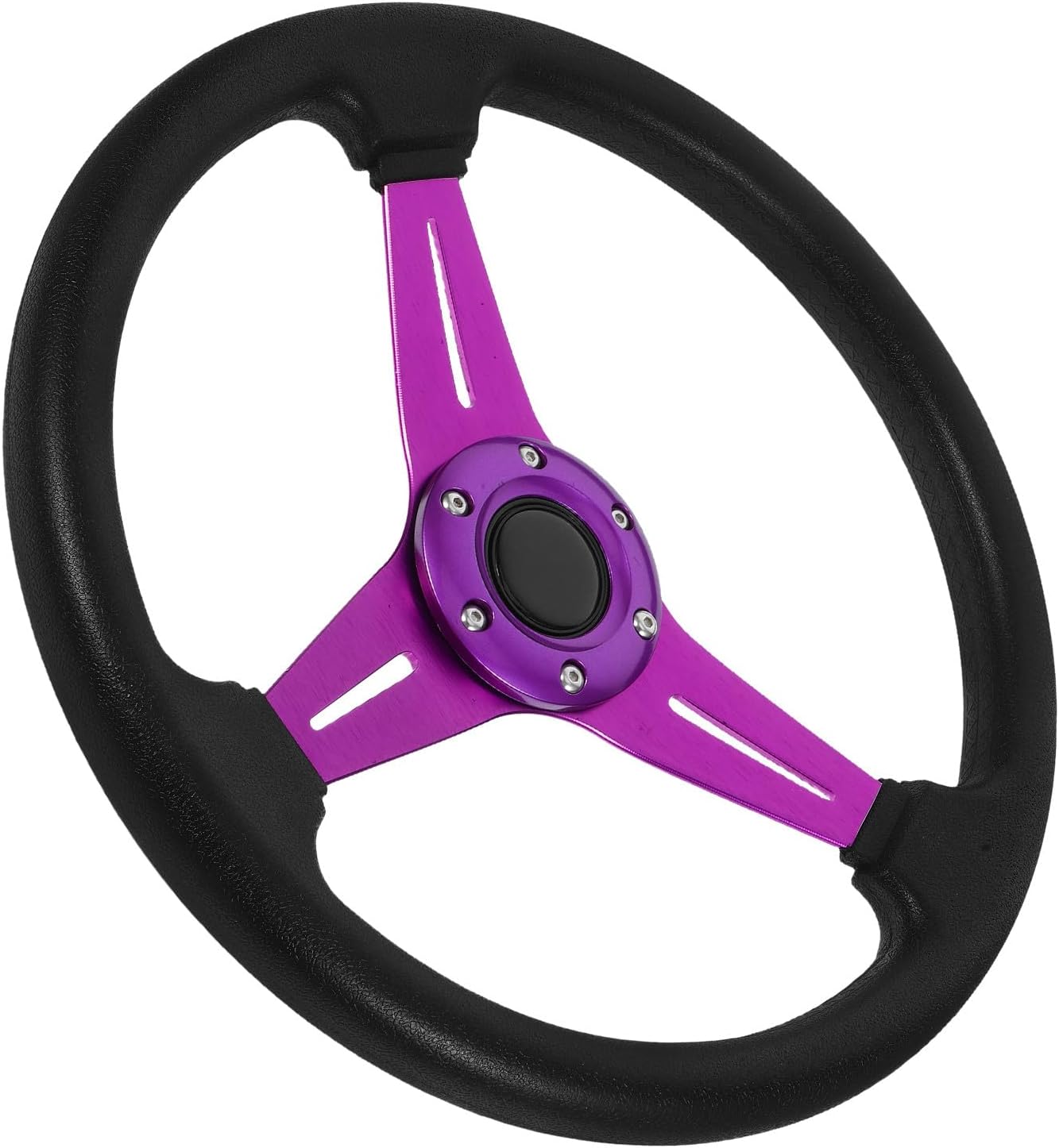 Steering Wheel Universal PU Aluminum Alloy for Golf Carts