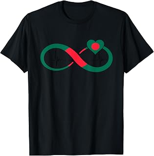 Bangladesh Flag Infinity Bangladeshi Roots Bangladeshi Pride T-Shirt