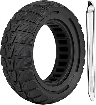 8.5x3.0 Electric Scooter Solid Tire, 8 1/2x3 Replacement Tubeless Rubber Tire for Zero 8/9 & VSETT 8/9 & Kugoo x1/Kugoo Kirin G2 Pro,Anti-Puncture,Maintenance-Free,Black1PCS
