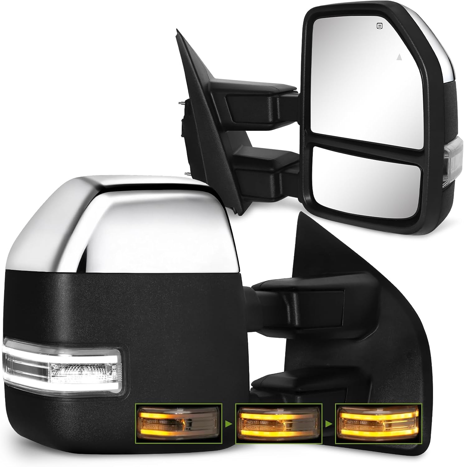 Switchback Tow Mirrors for Ford F250 F350 F450 F550 (2017-2020)