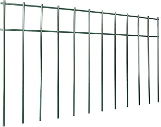 Sponsored Ad - No Dig Animal Barrier Green Garden Fence 10 Pack 20'' LengthX12'' Height Underground Decorative Fencing Dog...