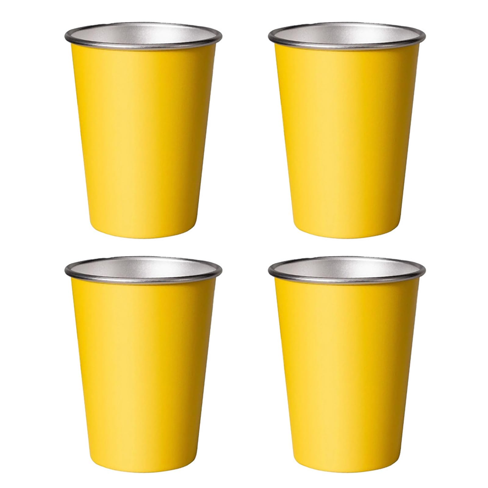 Gobelets en acier inoxydable pour vos déplacements : lot de 4 tasses de camping empilables