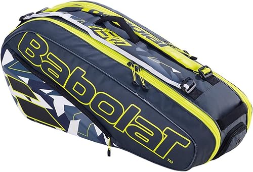 Babolat RHX6 Pure Aero Gris Amarillo Blanco Bolsa de Raqueta de Tenis