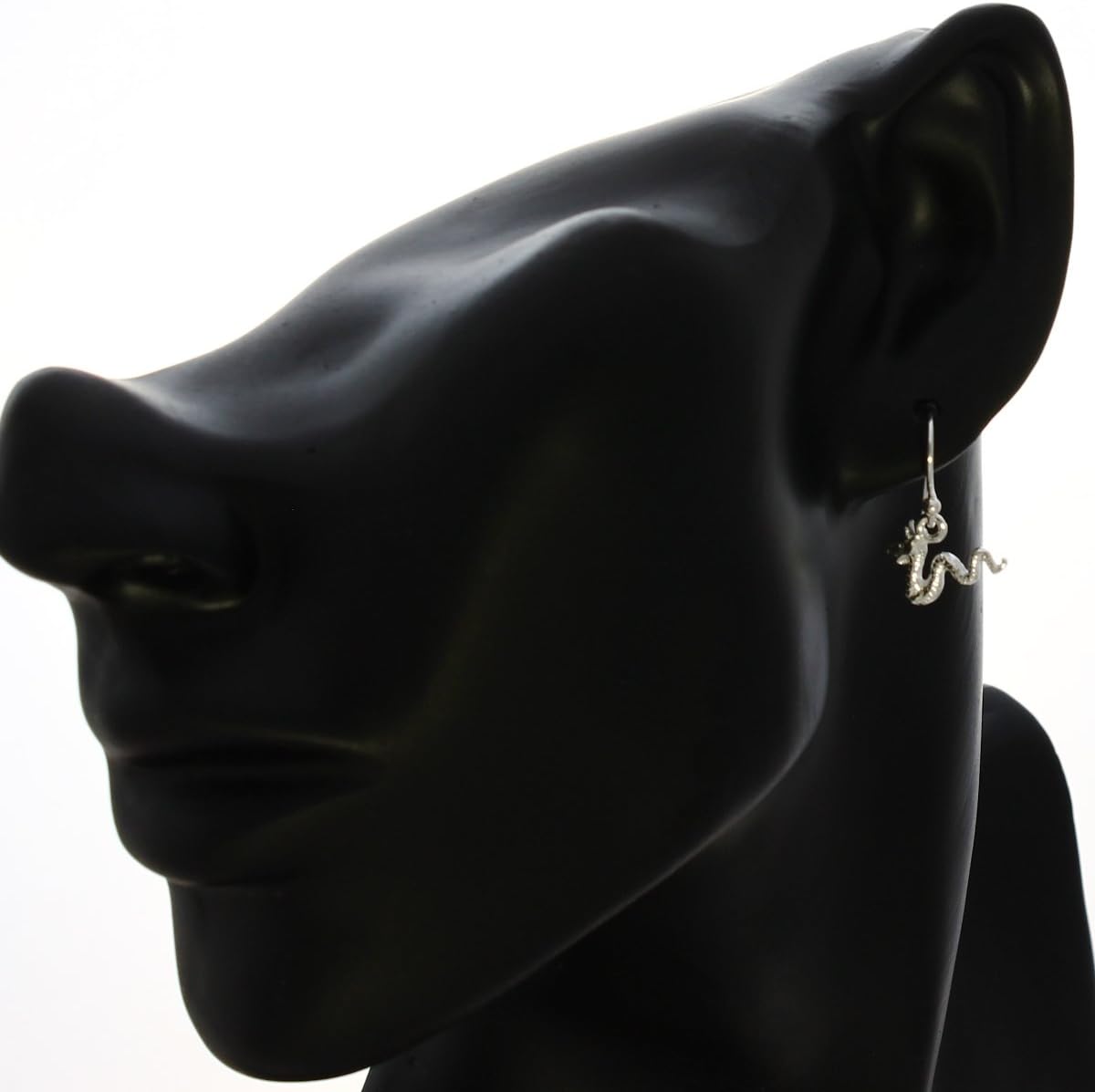 Alexander Castle 925 Sterling Silver Scottish Loch Ness Monster Earrings - 13mm x 8mm Drop Earrings with Jewelry Gift Box - Scottish Gifts for Women