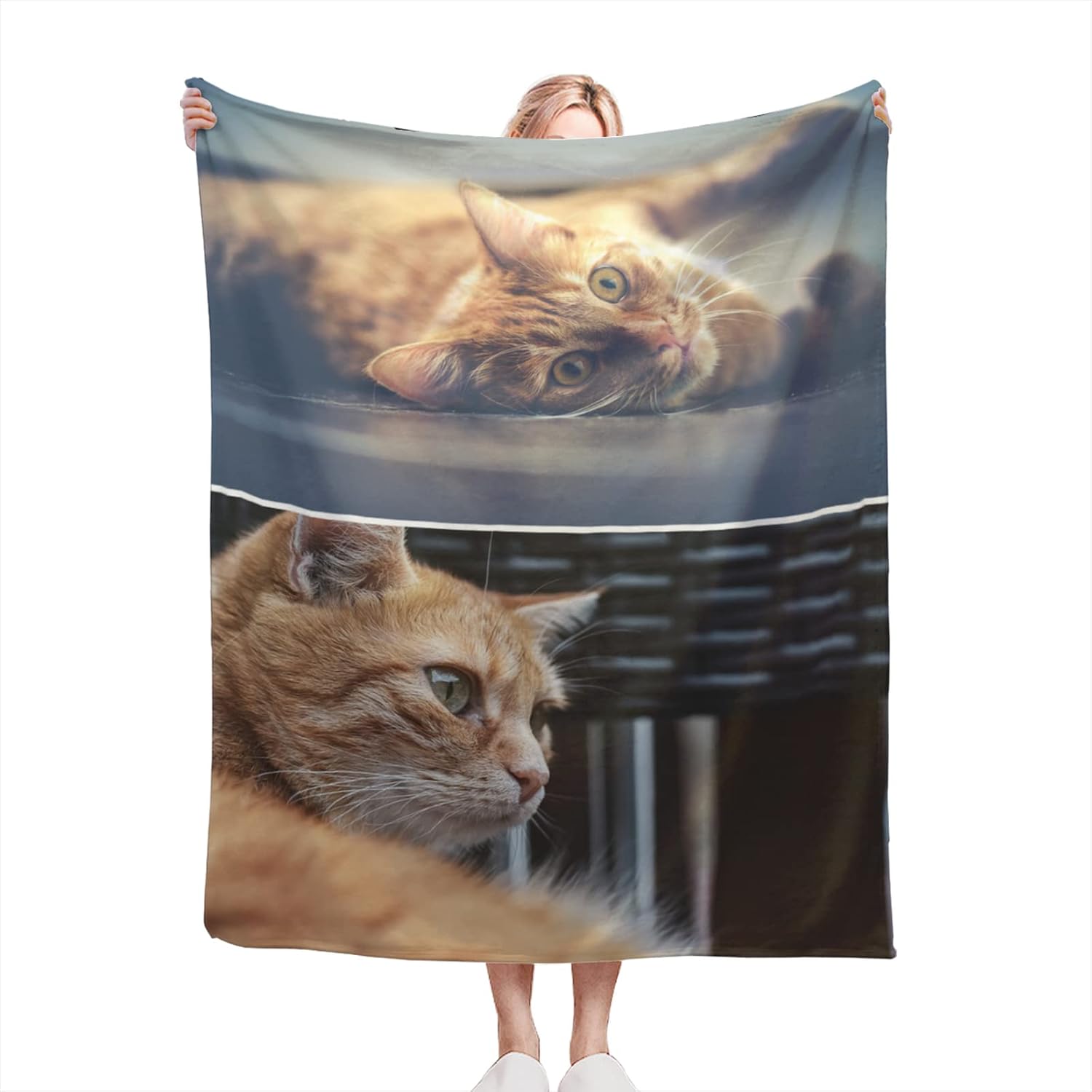 Custom Blanket With Photo Personalized Bedding Throw Blankets Customized Flannel Fleece Blankets for Mother Father Family Friends Lovers Pets Wedding Valentine's Day Customized Gift 4 Photos 60"x80"