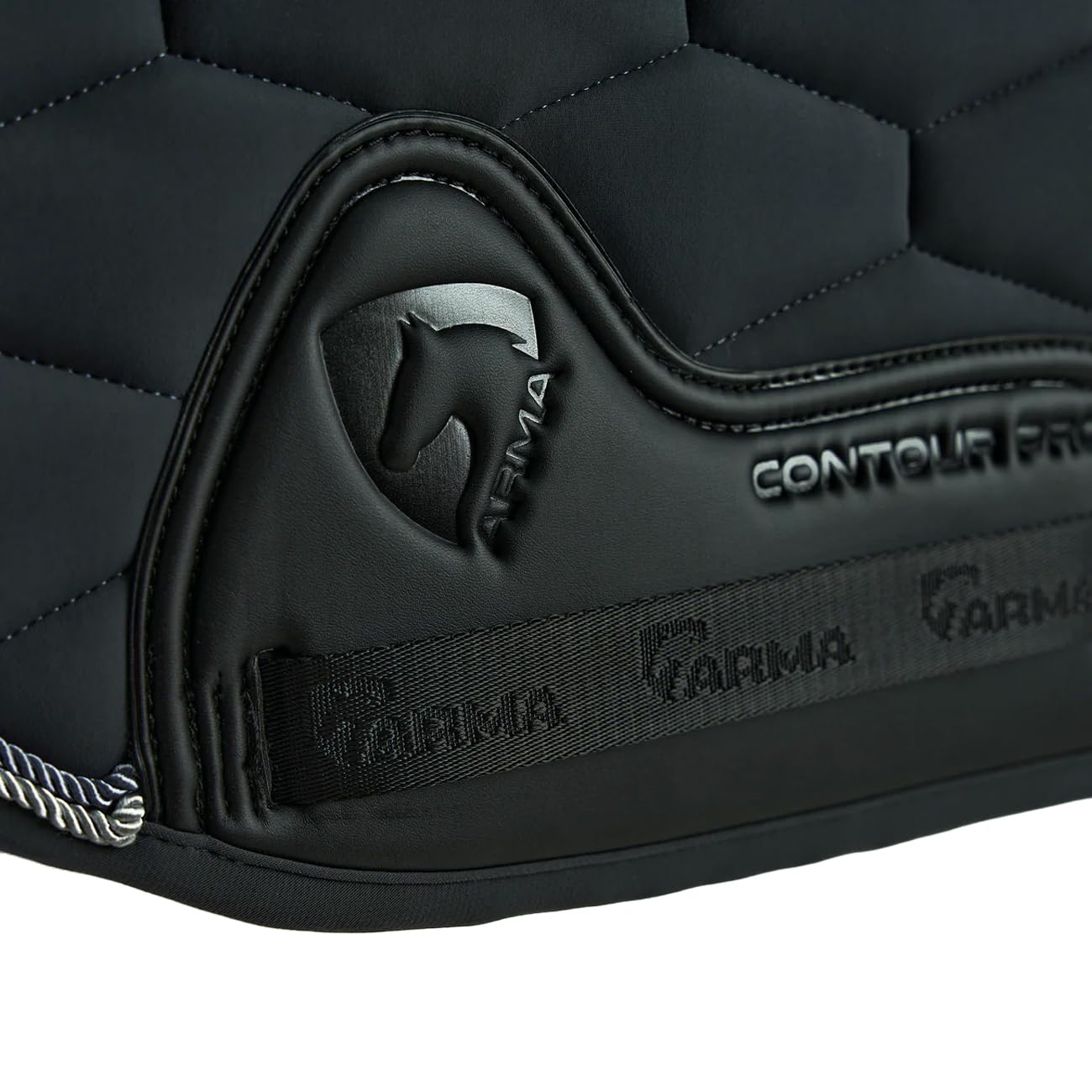 ARMA - Manta para Silla de Montar Caballos Eltar Dressage (15 in - 16,5 in) (Gris)