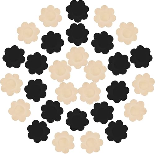10 Pairs Nipple Covers Pasties Plum Shaped Disposable Breast Pasties Self Adhesive Petal Pad Bra Pasties for women