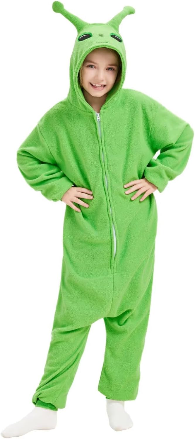 NAITOKE Fleece Animal Onesie Halloween Costume for Kids Boys Girls