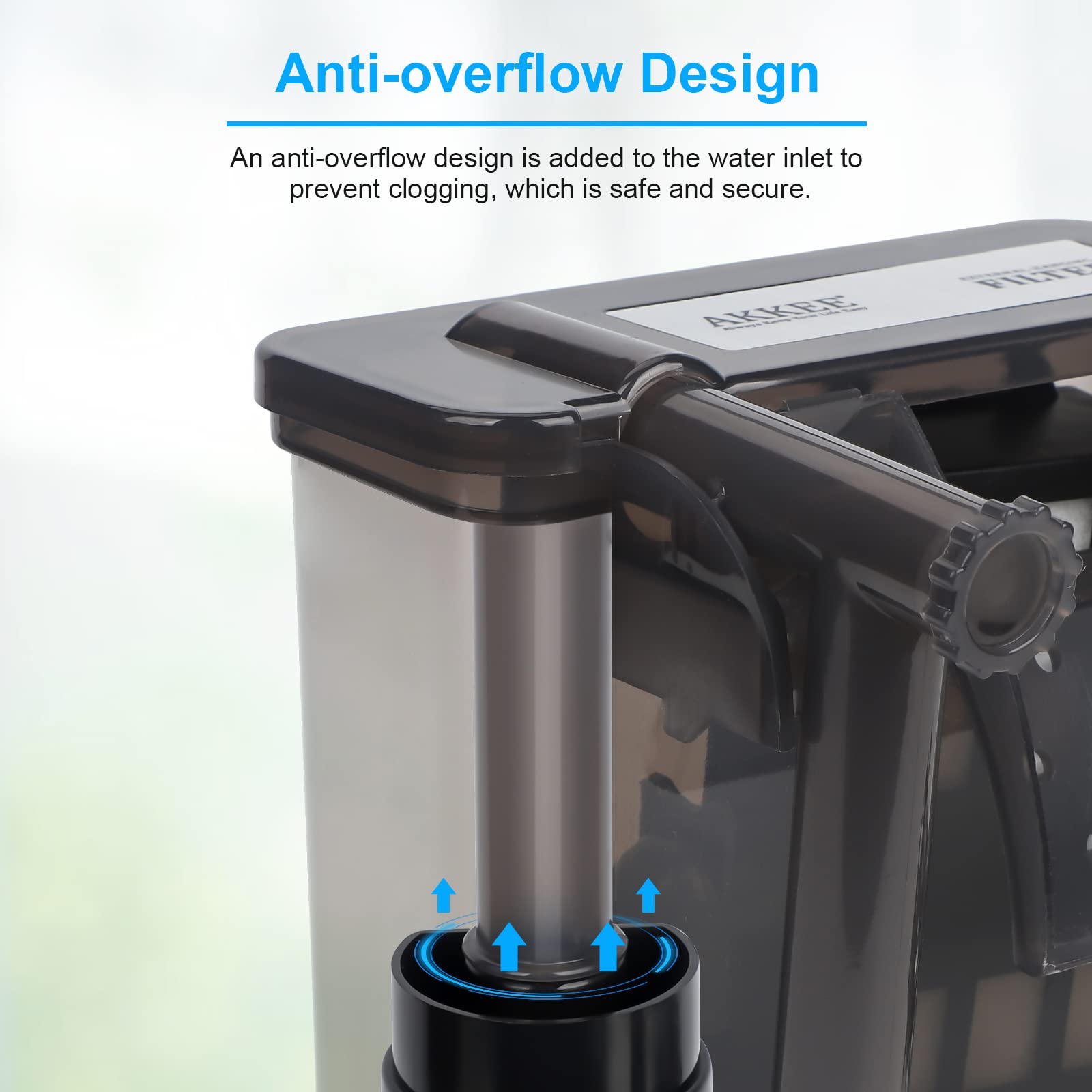 Buy AKKEE Fish Tank Filter, External Filter, 10W 750L/H Waterfall Hang