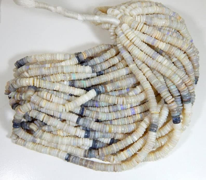 Opale d'Australie perles 4mm lisses pour éviter les frottements sur vos fils
