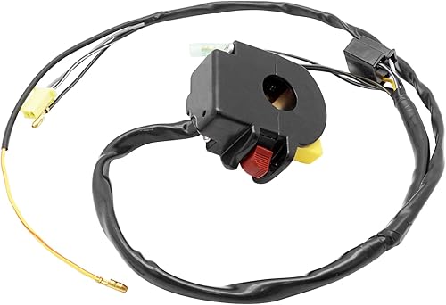 Miniatura 4 de M MATI Control de manillar Kill Stop Interruptor de Faro Botón para Suzuki LT250R QuadRacer 250 1987-1992 37400-19A10