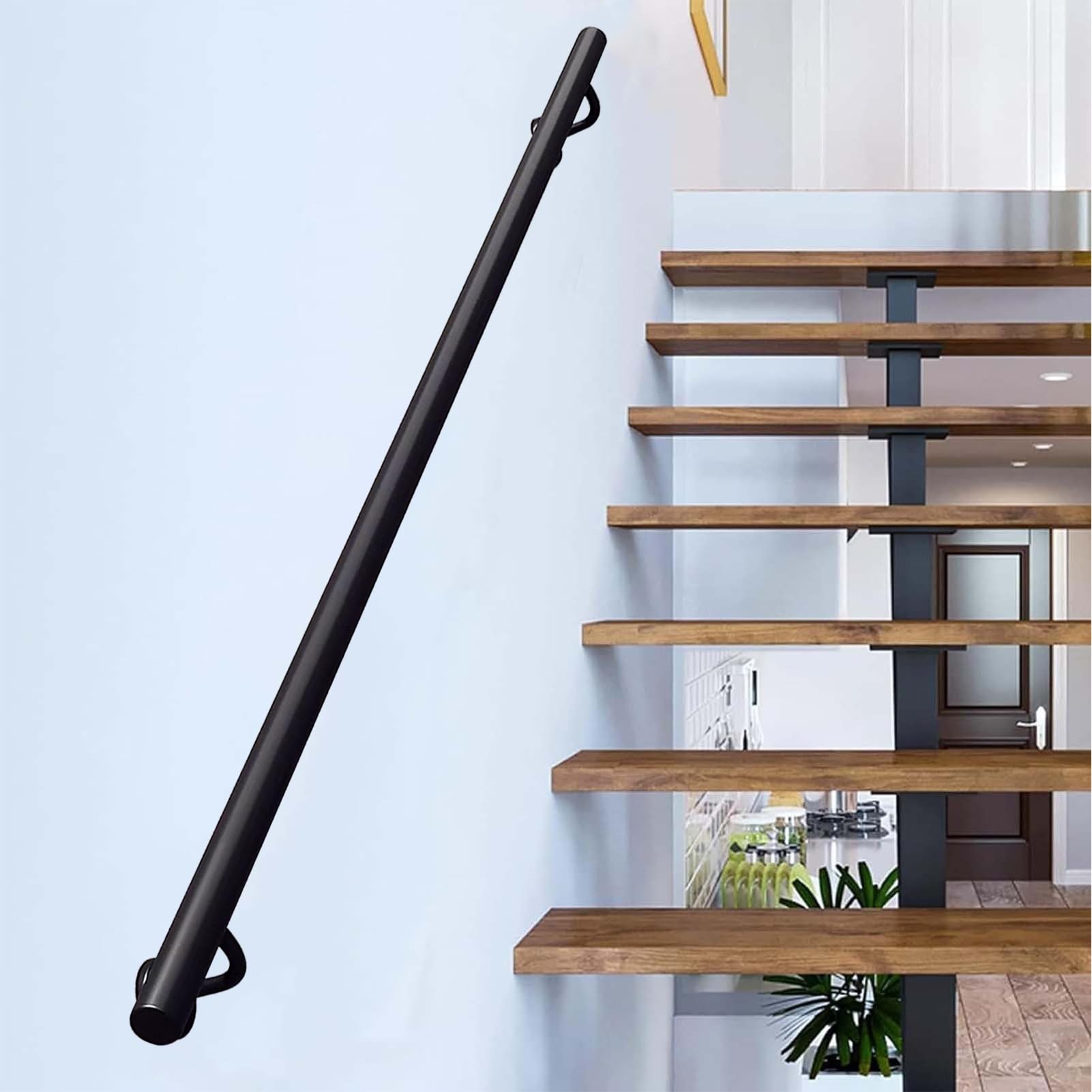 Barre d'appui escalier 350cm pour sécuriser le couloir de la maison familiale