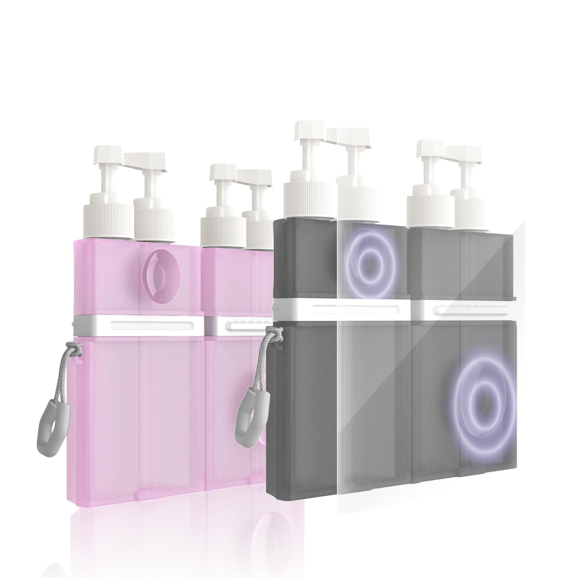 4 in 1 Travel Dispenser Bottle Set