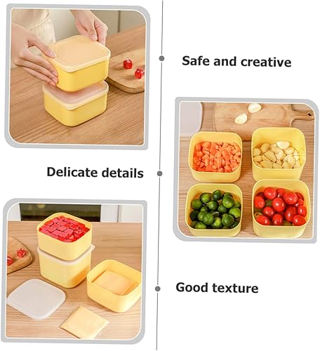 Miniatura 2 de UPKOCH Cajas de queso crujiente para refrigerador, cajas de queso, plato de mantequilla, organizador de refrigerador, contenedor de almacenamiento