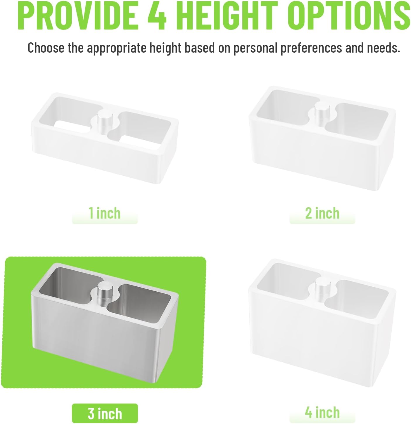 3 inch Universal Leaf Spring Lowering Block, 2 Pack Aluminum Lower Blocks for Ride Height Adjustment, 5" Length x 2-1/3" Width