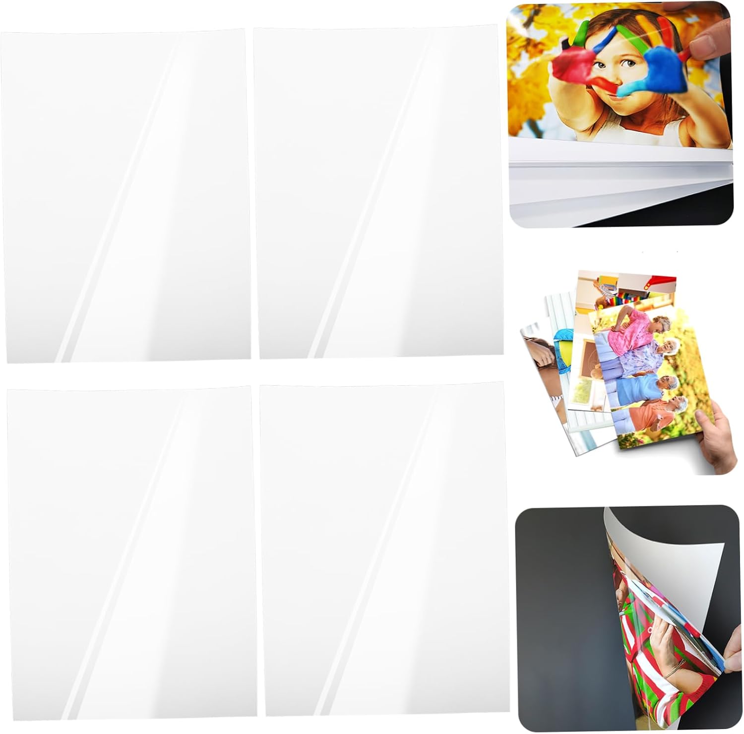 20sheets Glossy Photo Paper for Printers Quick Drying Vivid Colors Versatile Use for Photography image 4