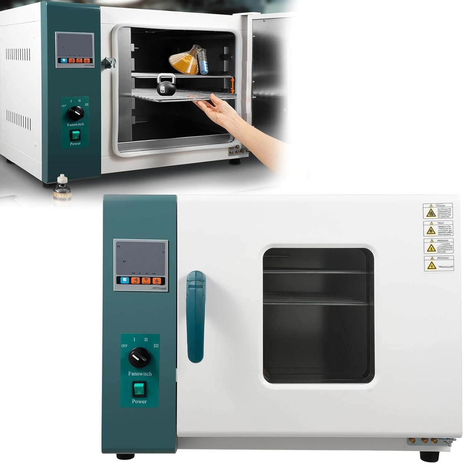 Forno di Asciugatura per Laboratorio Odontotecnico, Sterilizzatore A Calore Secco con Controllo Temporizzato della Temperatura, Asciugacapelli Sottovuoto per Strumenti Orali, Attrezzatura da