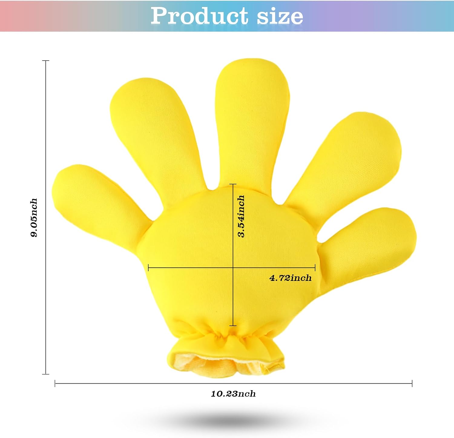 Geyoga 2 Pairs Jumbo Cartoon Hands Large Costume Gloves, Halloween Gloves for Party Birthday Role Playing Costumes