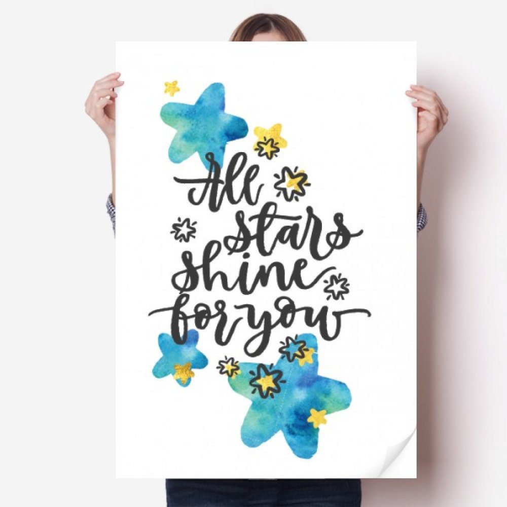 Sticker Mural Toutes Les Stars Shine Salon Chambre 80cm