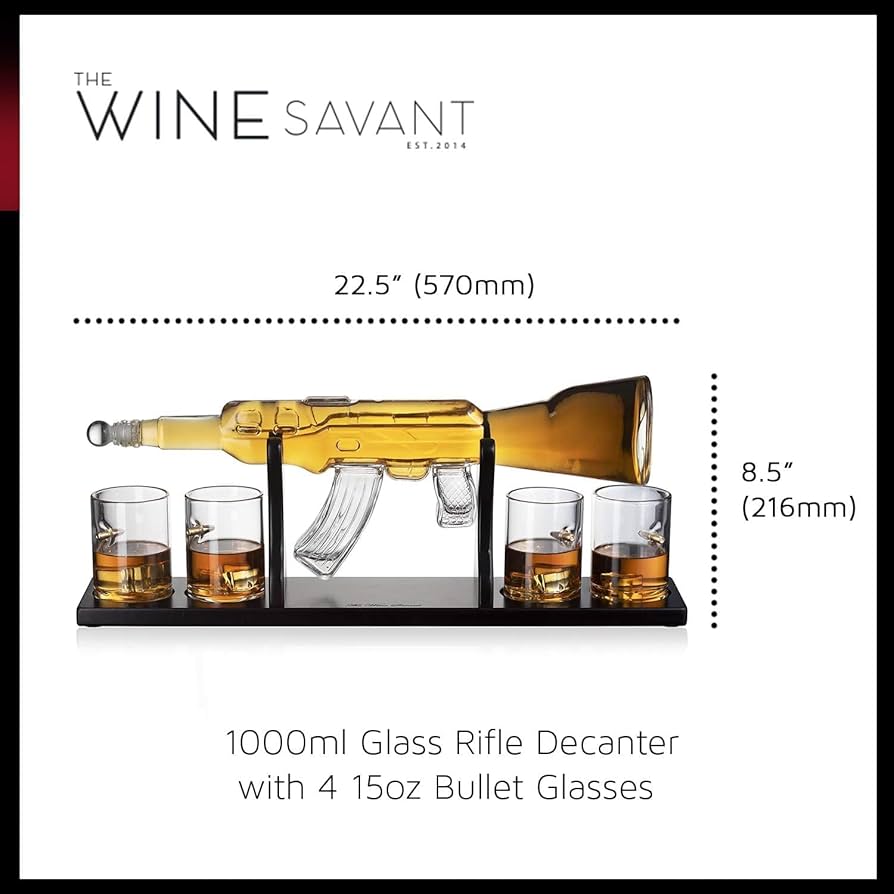 Amazon.co.jp: The Wine Savant ガン大型デカンタセット & メガネ Amazon.co.jp: The Wine Savant ガン大型デカンタセット & メガネ