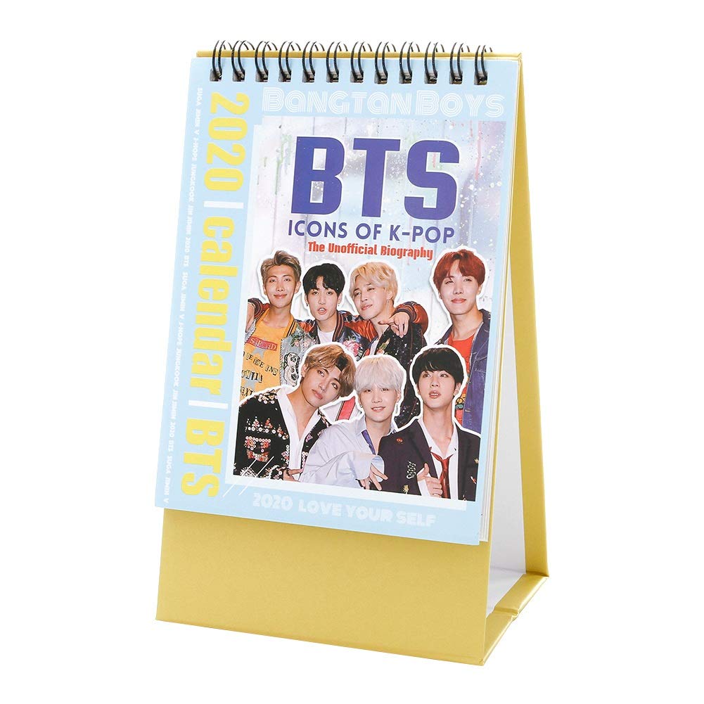 Cotrdocigh Kpop BTS Bangtan Boys 2020 Desk Map of the Soul 2020 Official Photo Table Calendar for A.R.M.Y fans.