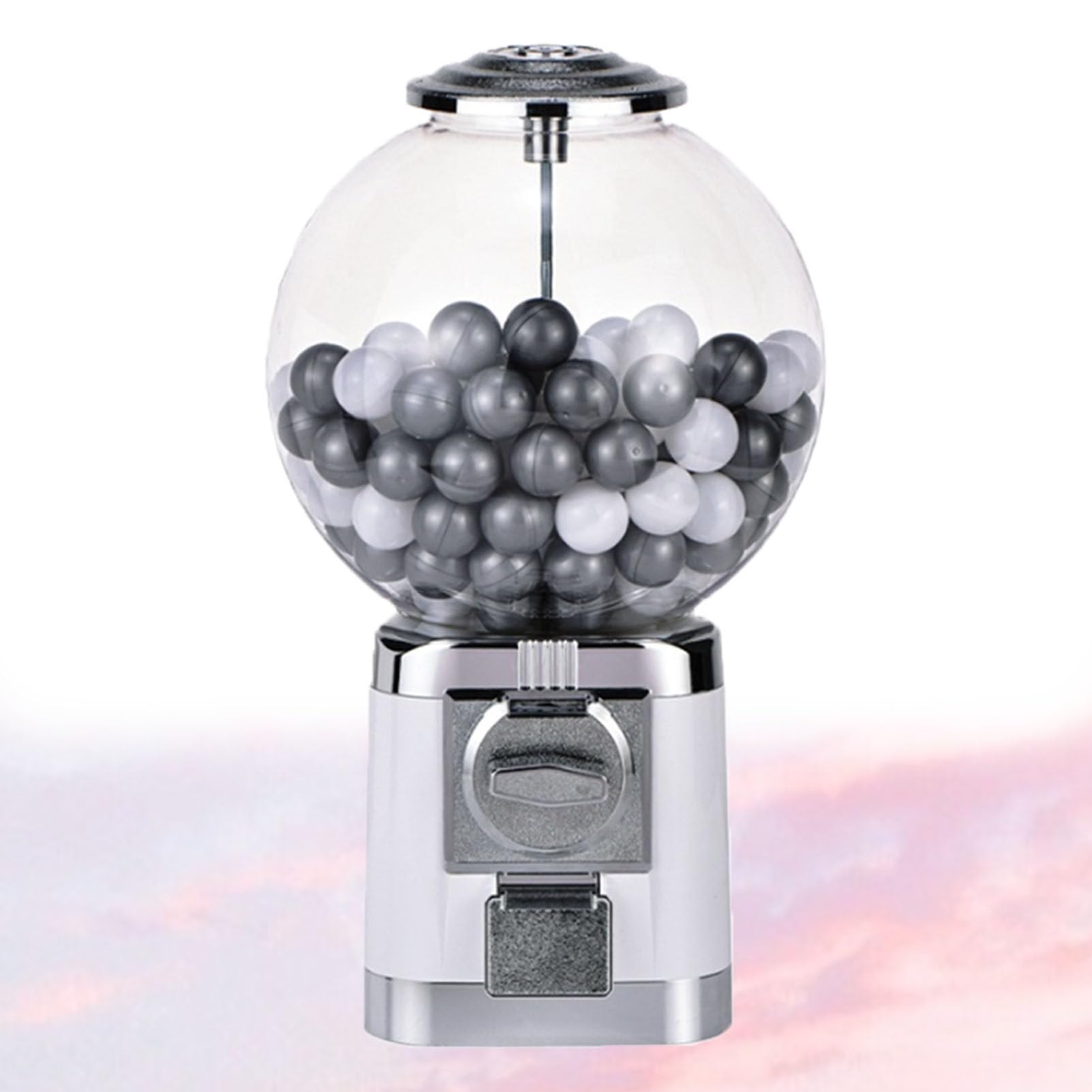 Distributeur Automatique De Capsules, 100 Capsules Vides De 3,2cm, Distributeur De Bonbons sans Pièces, pour Les Fêtes Et Les Zones De Récompenses White