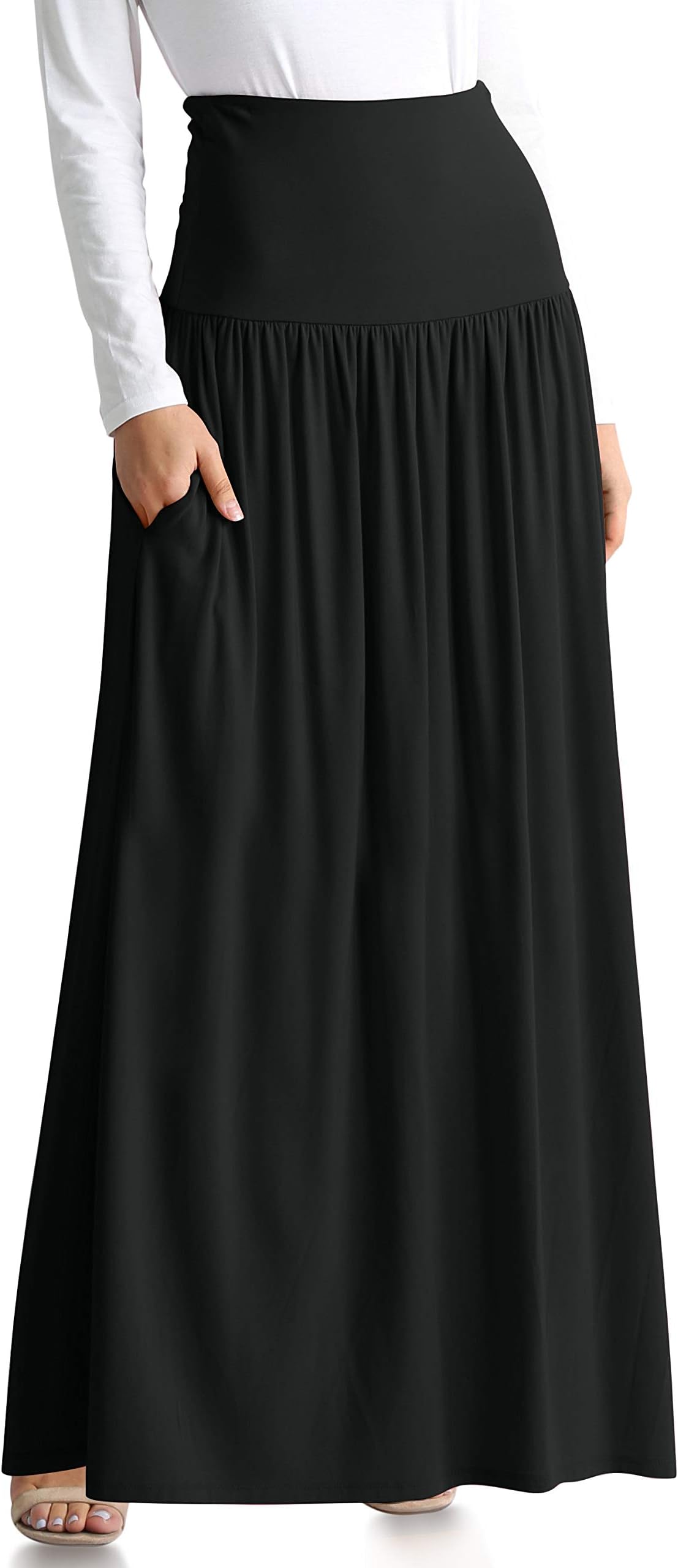 Maxi Skirts for Women Ankle Length Skirt Casual Long Skirt High Waisted Maxi Skirt Reg and Plus Size Skirt Long Skirt
