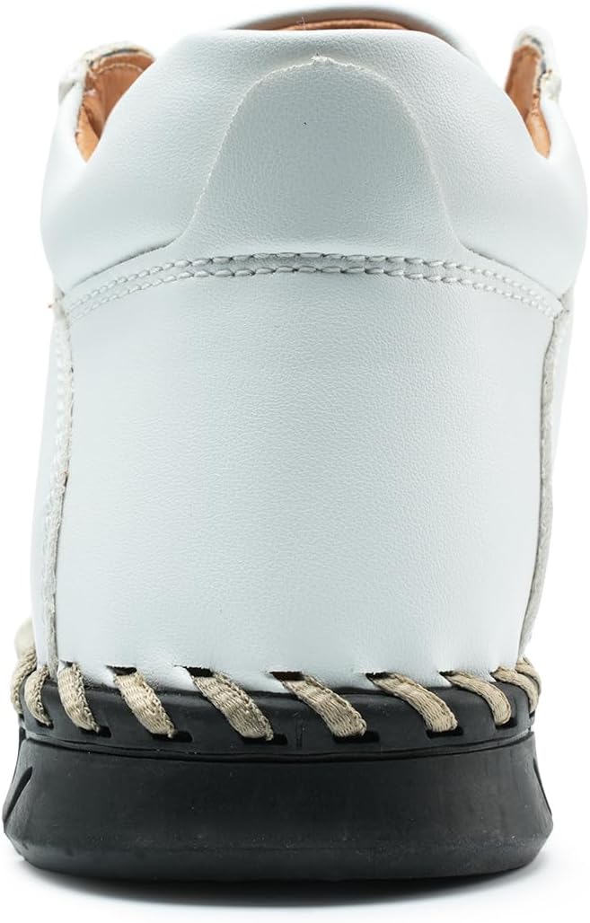 Chukka Boots Casual Fashion Oxford Dress Boots Leather Lace Up Desert Ankle Boots Classic For Men Lightweight Anti Handmade - Image 3