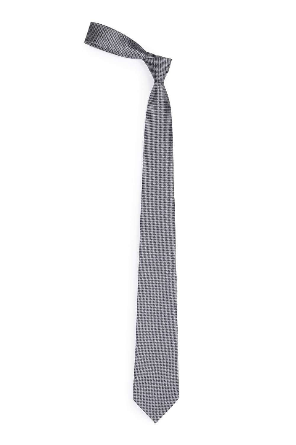 Men Grey Embroidered Formal Tie-image-46