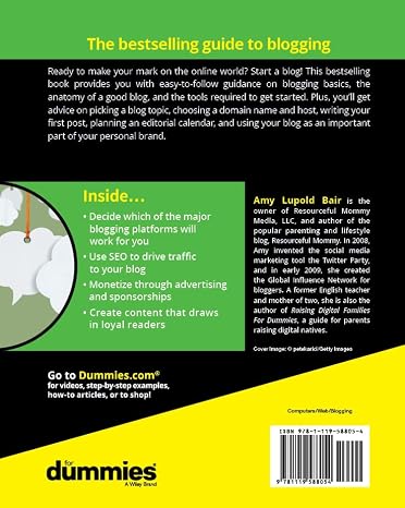 Blogging For Dummies (For Dummies (Computer/Tech))