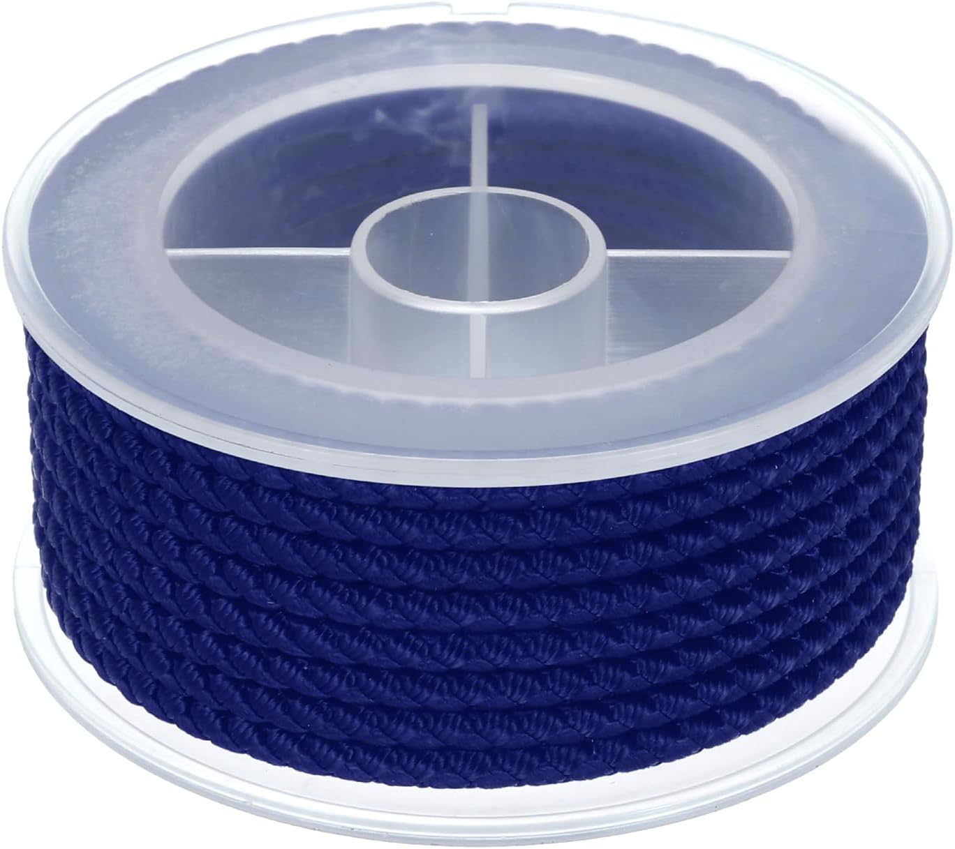 MECCANIXITY Nylon Thread Twine Beading Cord, 13ft 3mm Nylon Braided Bracelets String Cord Rope for Jewelry Making DIY Crafts Necklaces, Dark Blue