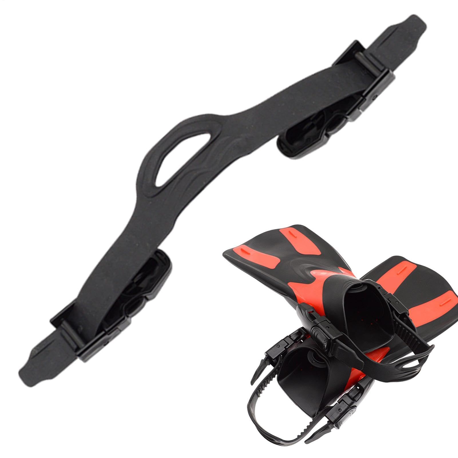 Correas para aletas de snorkel antideslizantes con ajuste de hebilla rápida 8