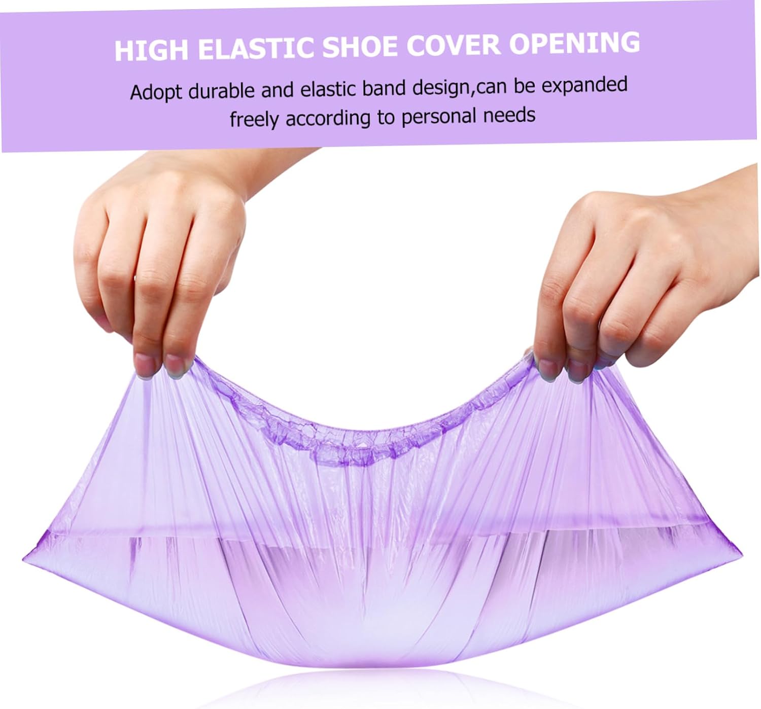 Homoyoyo 200pcs Disposable Indoor Shoe Covers Non- Booties Thickened Pe Plastic and Breathable for Home Use