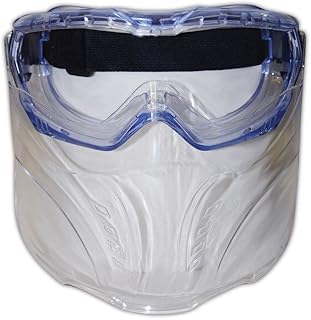 MAGID Safety Goggles with Detachable Face Mask, 1 Pair, GFS360AFC