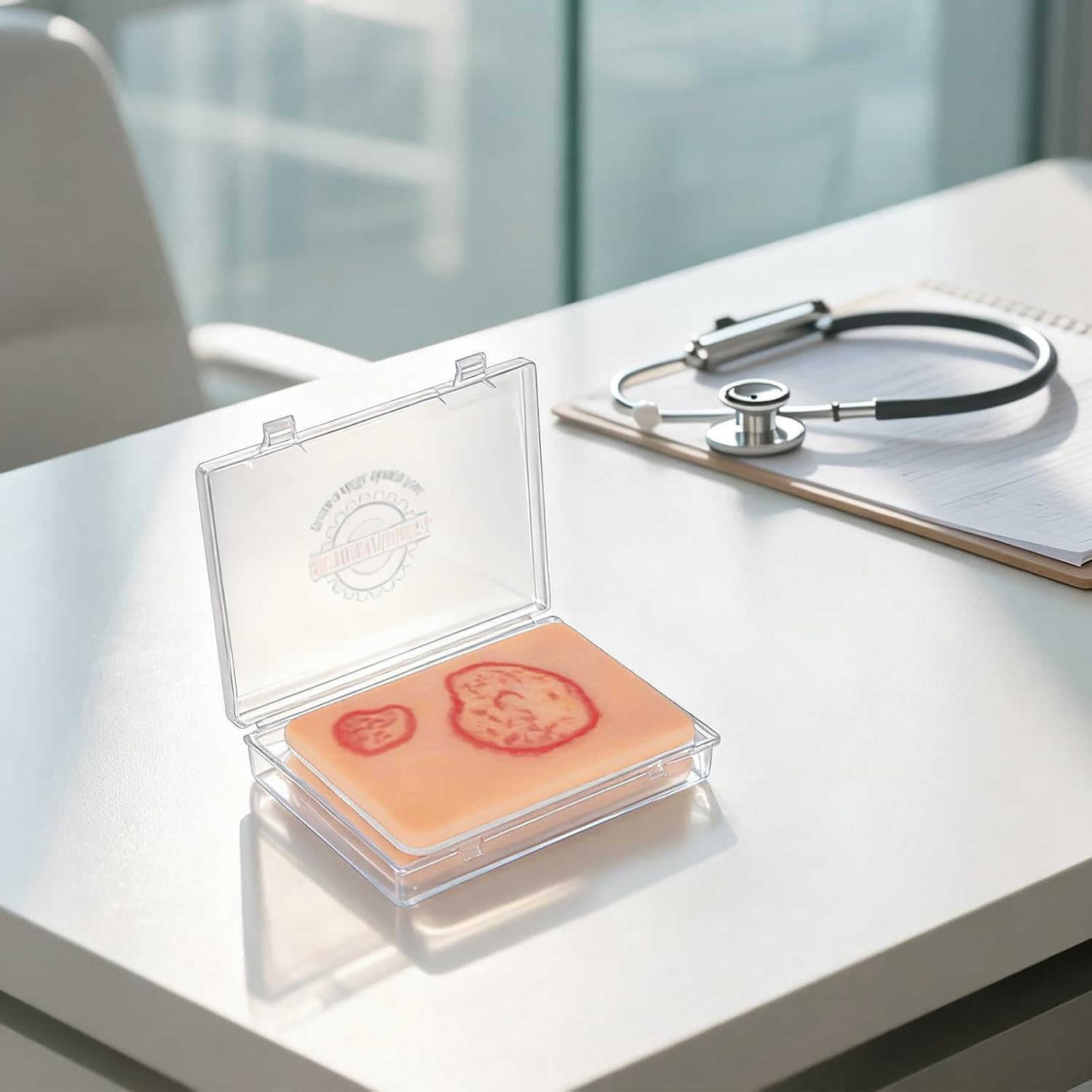 Wound Packing Trainer,Fungal Infection Wound Model, Palm Sized Wound Simulation Models for Medical Education, Wound Care Demonstrations Tool, 2PCS