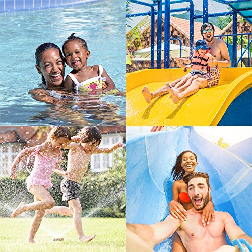 Ivation 20Mp Underwater Waterproof Shockproof Digital Camera & Video Camera W/Dual Full-Color Lcd Displays – Fully Submersible Up To 10 Feet (Purple) #TOP7