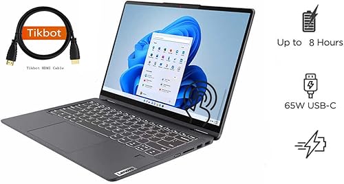 Miniatura 3 de Lenovo Flex 5 - 14" 1610 2K QHD (2240 x 1400) IPS 2 en 1 pantalla táctil portátil, AMD 8-Core Ryzen 7 5700U (i7-10710U), cámara web, huella digital,