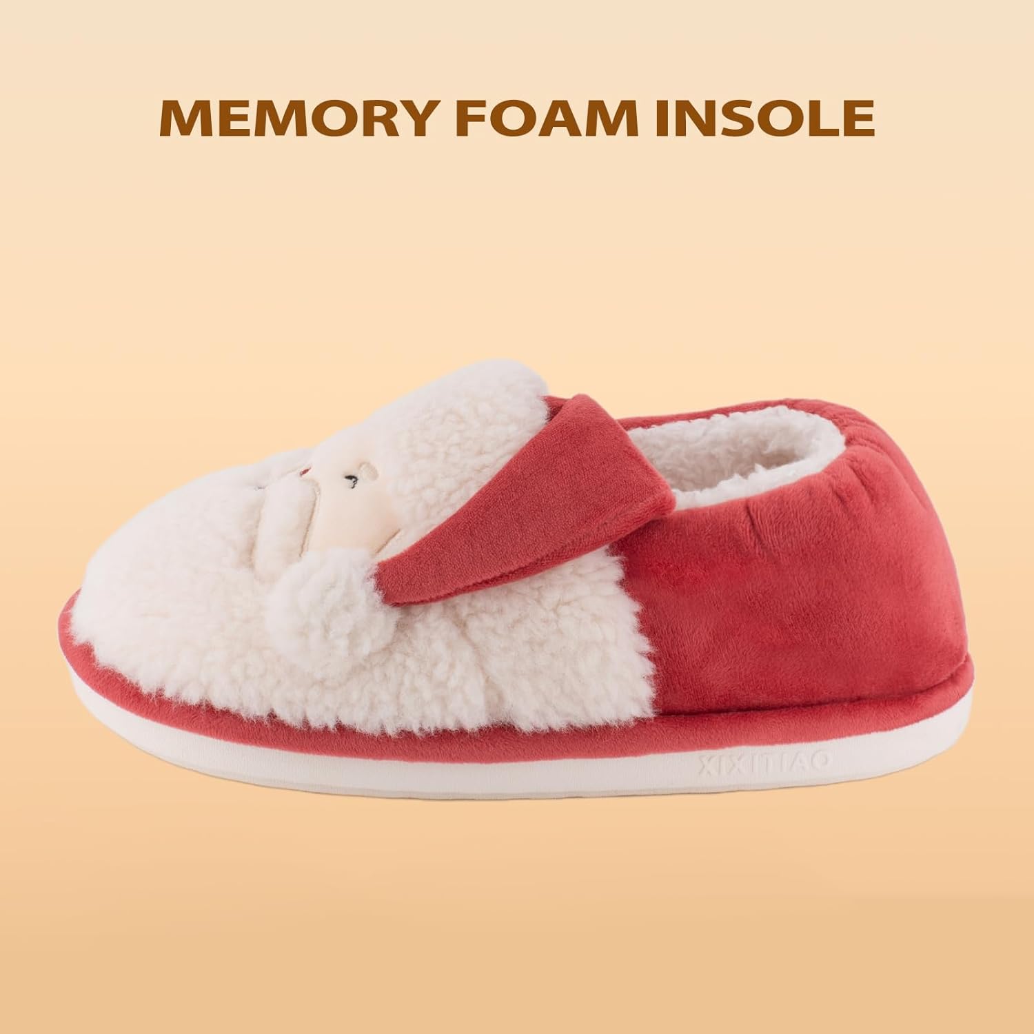 XIXITIAO Christmas Slippers Memory Foam Slippers for Women Warm House Slippers for Woman Cozy Fuzzy Bedroom Home Shoes for Indoor - Image 6