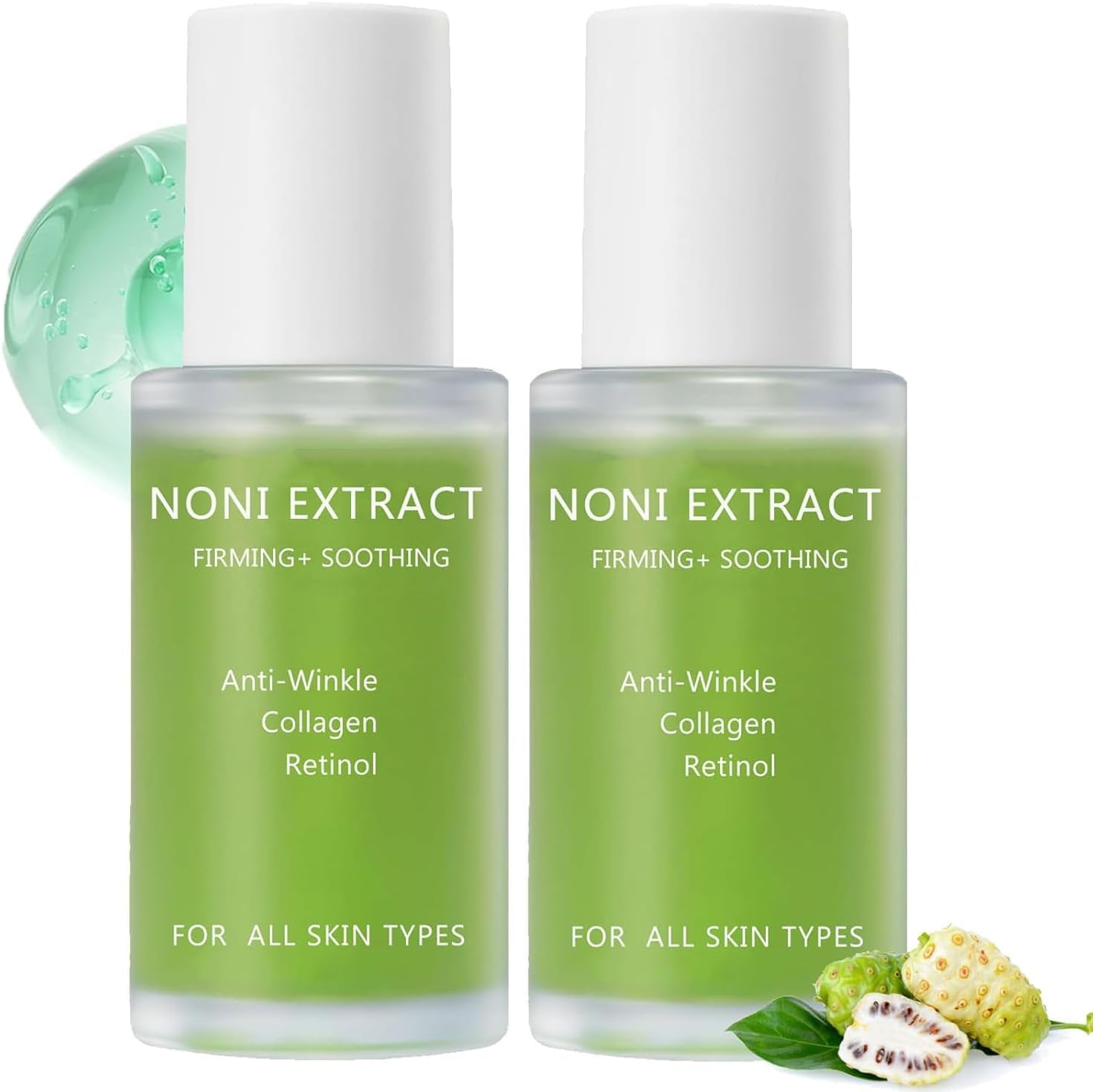 Noni Fruit Serum, Noni Energy Ampoule, Noni Extract Facial Serum, Hydraterend, Moisturizing En Soothing Anti-Aging Serum voor Fijne Lijntjes En Rimpels (2 Stuks)