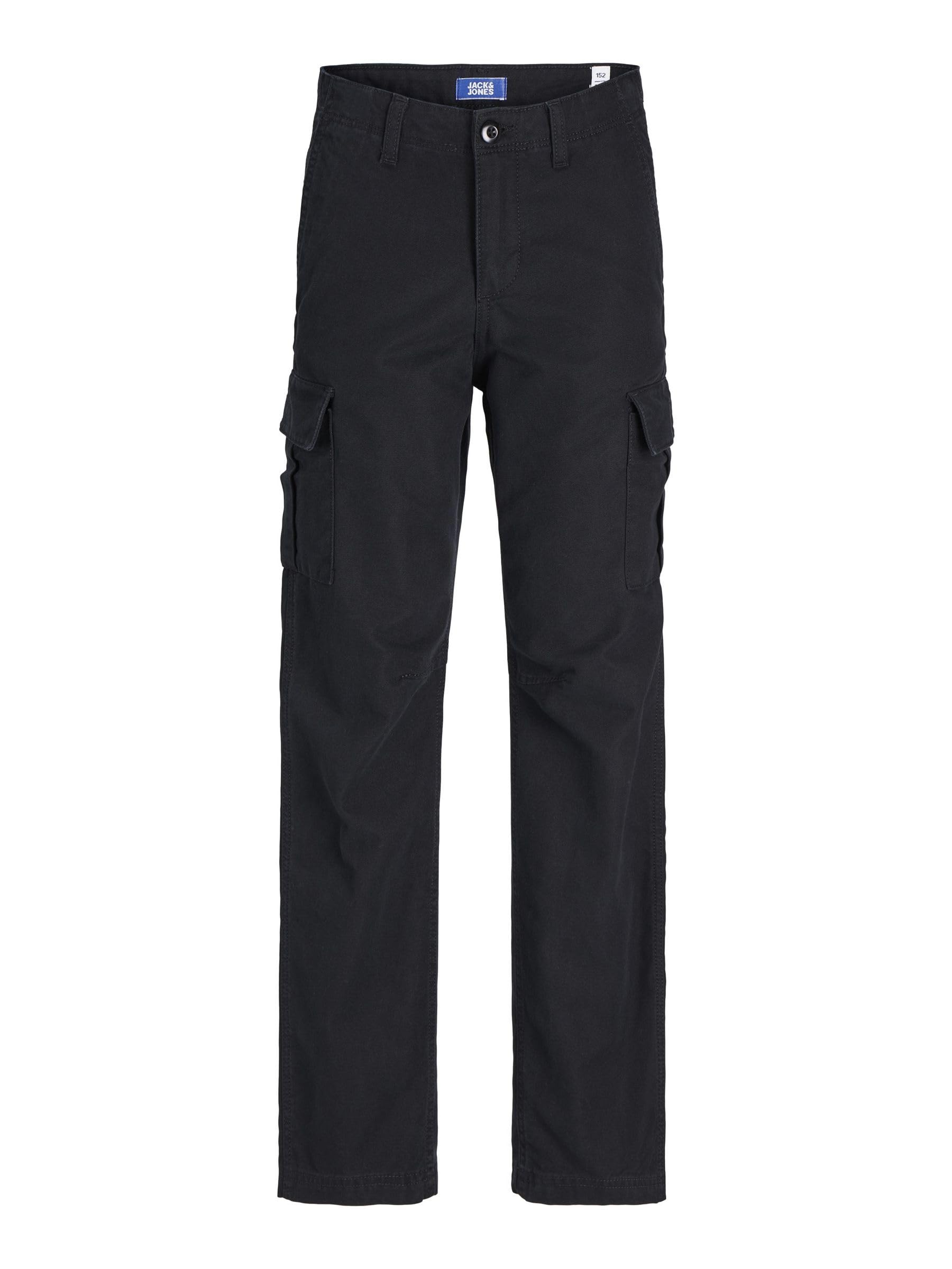 Jack&Jones Junior Jpstkane Jjbarkley Cargo Pant Noos Jnr, Pantaloni Cargo Bambino, Black,-image