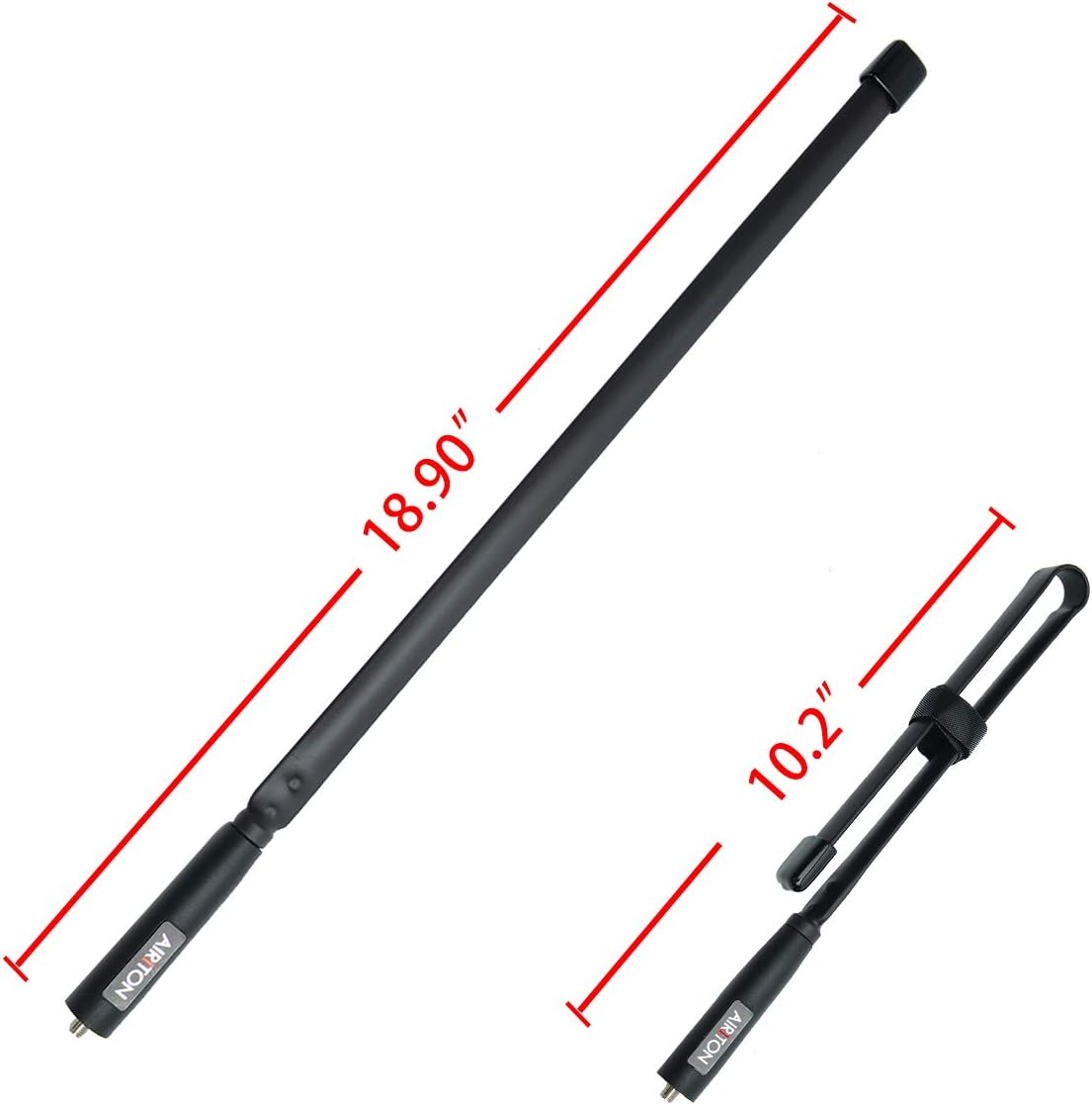 Blасk Frіdау - 80% оƒƒ 2 Pack Airiton&BAOFENG UV-5R 5W Portable Dual Band Two-Way Radio with 3800mAh Battery and Airiton Foldable Tactical Antenna (18.8inch)