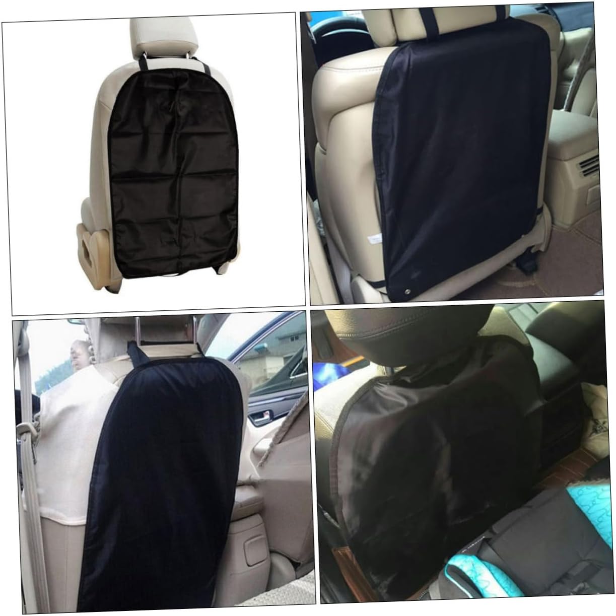 Toddmomy 2pcs Backseat Kick Mats Car Seat Protectors for Boy Girl Washable Rear Protectors Fit for Cars and Trucks Easy to Install Stain-Resistant Design