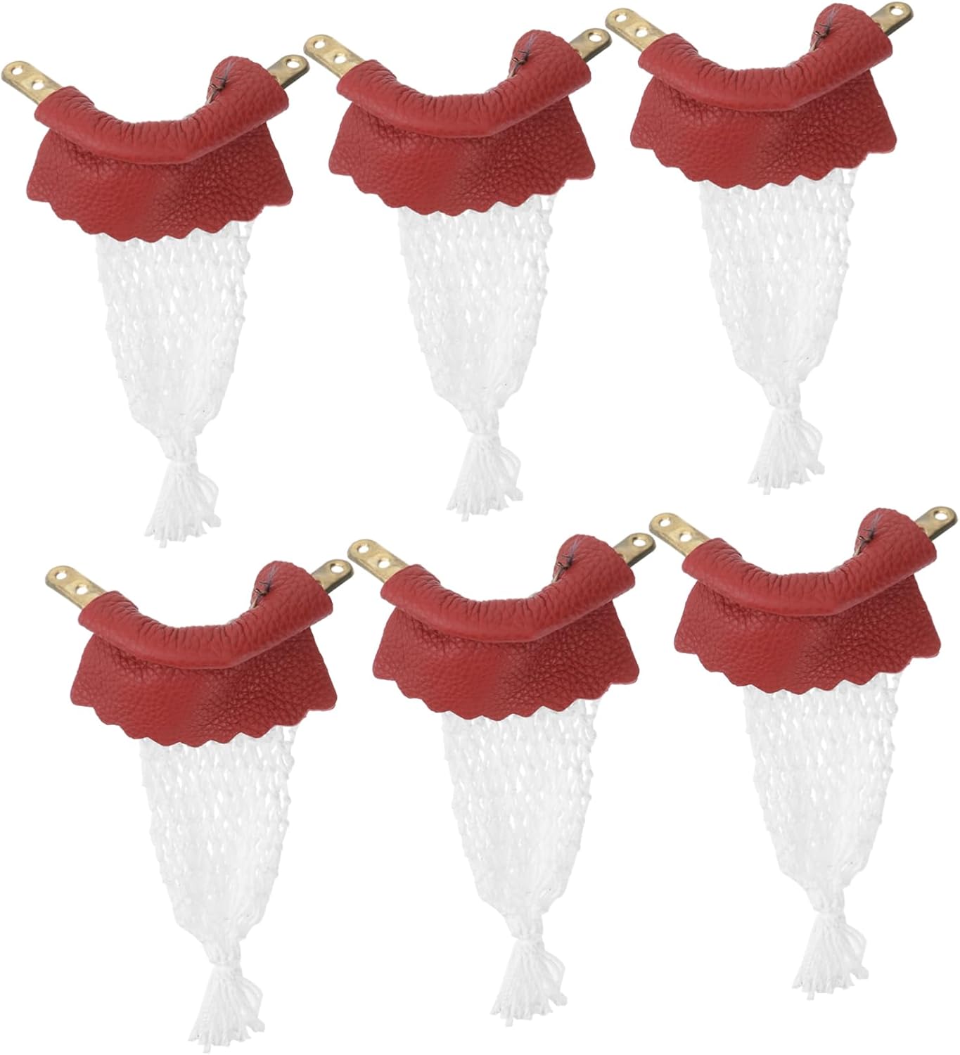 6pcs Billiard Pockets Mesh Storage Bags for Pool Table Snooker Table Replacement Nets Leather Cover Easy Install