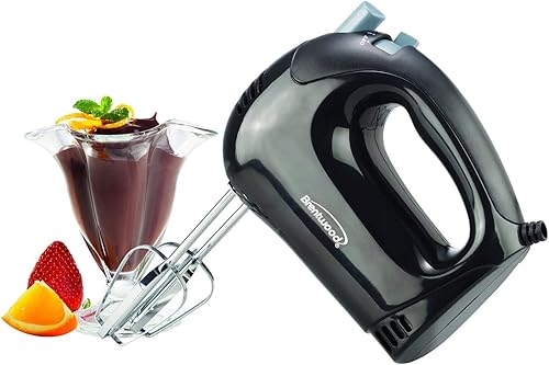 Miniatura 5 de Brentwood HM-44 Batidora de mano eléctrica ligera de 5 velocidades, color negro